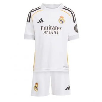 Real Madrid Maglia Gara Casa Repliche 2025-26 Bambino Maniche Corte